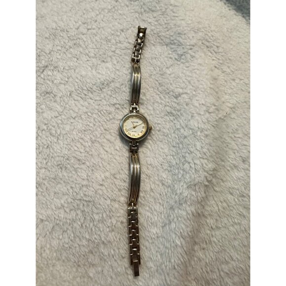Vintage Rumours Quartz Women's Silver & Gold -Tone‎ Watch Roman Numerals - Picture 3 of 7
